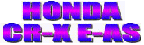 honda cr-x e-as